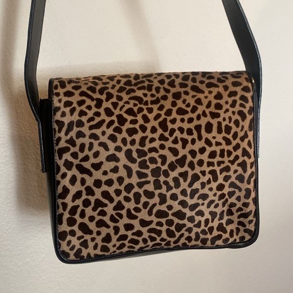 Roberto Donini Leather leopard calf hive shoulders purse - Picture 4 of 11